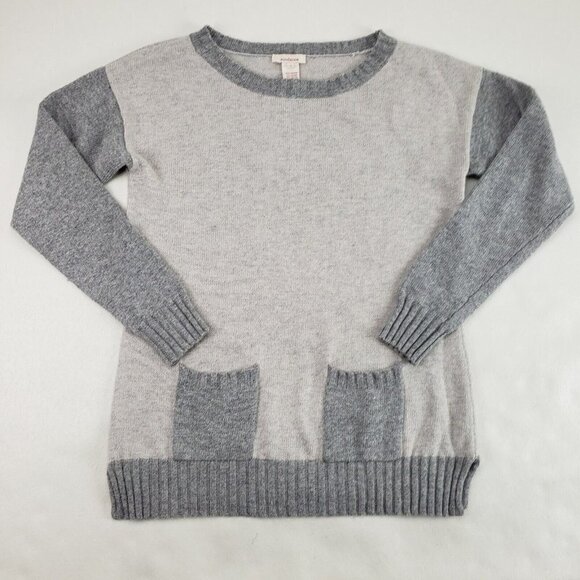 Sundance Sweaters - Sundance Cashmere Angora Blend Sweater Womens Small Gray Wool Pocket Pullover